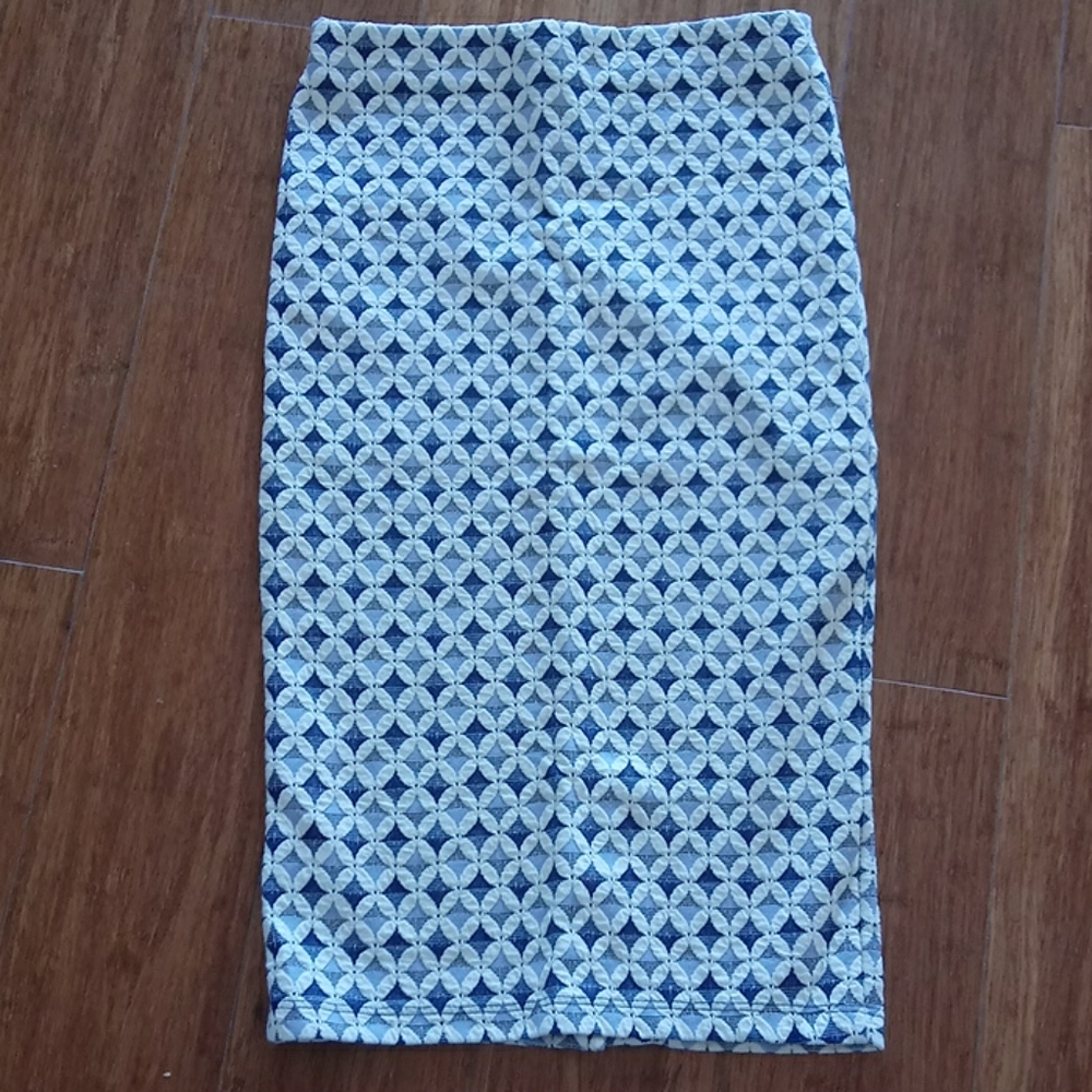 Zara jacquard pencil skirt